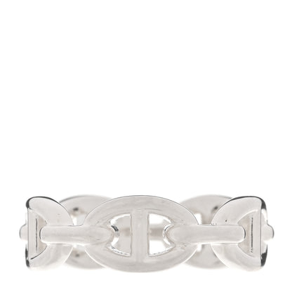 Hermes Sterling Silver PM Chaine d'Ancre Enchainee Band Ring 56 7.5 1 of 7