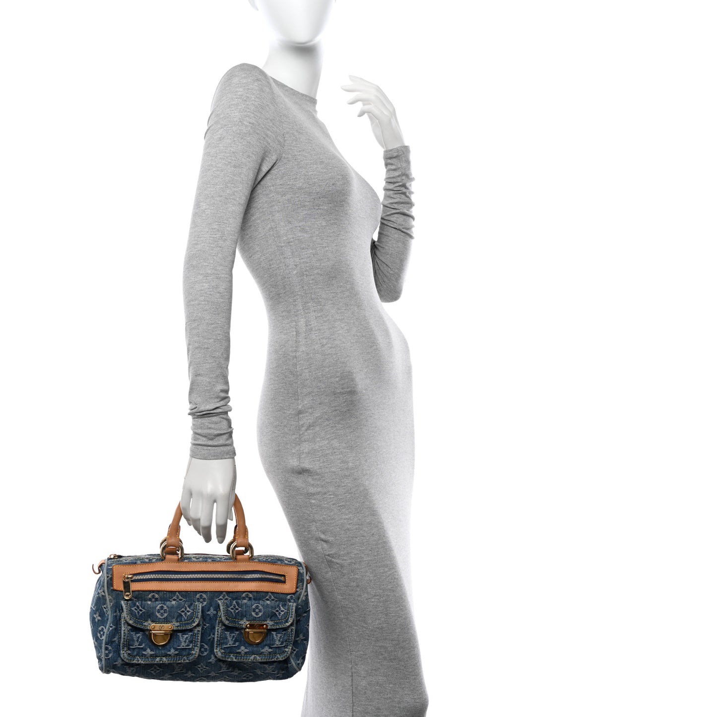 Monogram Denim Neo Speedy Blue