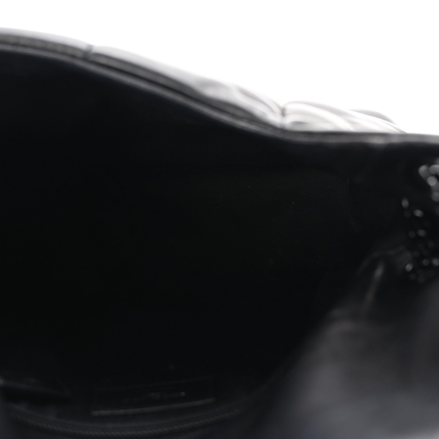 Saint Laurent Lambskin Quilted Monogram Monochrome Small Loulou Puffer Chain Satchel Black 5 of 9