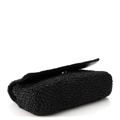 Saint Laurent Raffia Monogram Medium Jamie Black 6 of 19