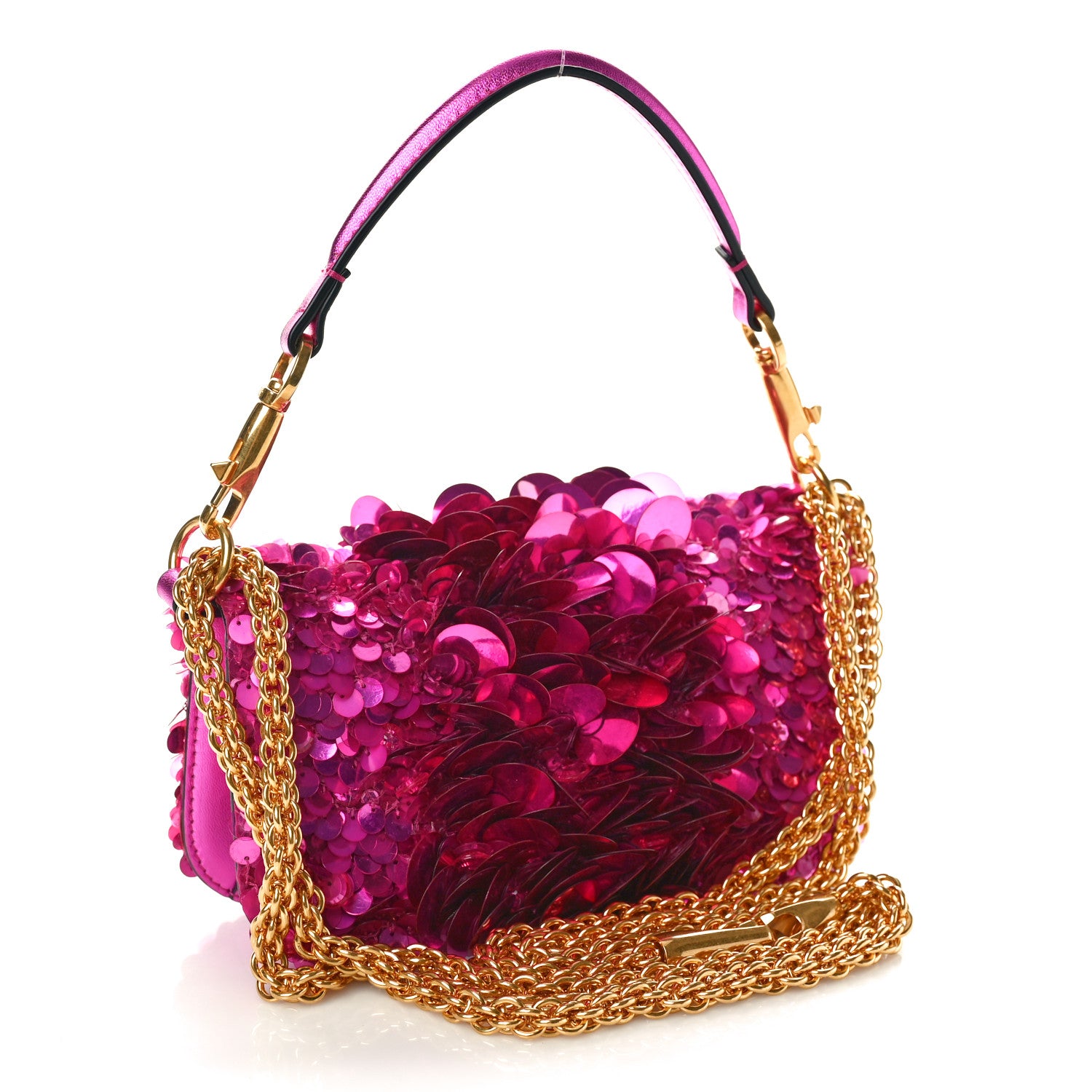 Valentino Garavani Sequin Vlogo Embroidered Small Loco Shoulder