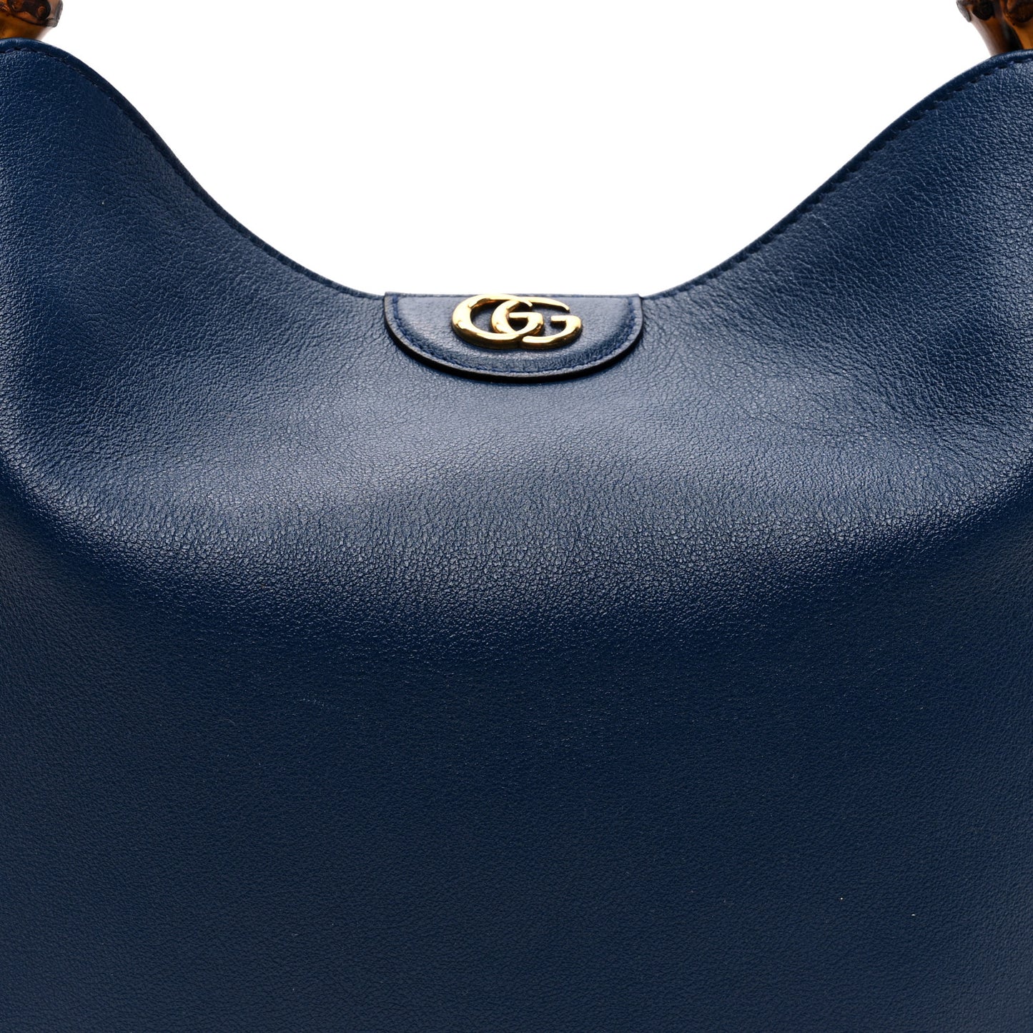 Softy Wonka Textured Dollar Calfskin Medium Diana Shoulder Bag Blue