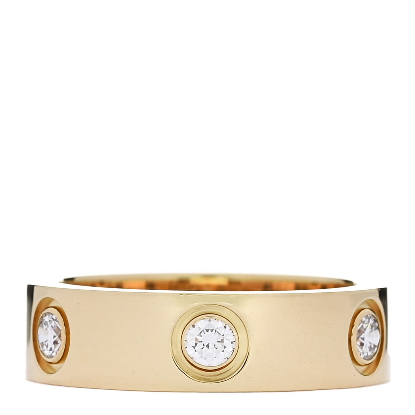 18K Yellow Gold Gold 6 Diamond 5.5mm LOVE Ring 52 6