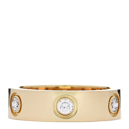 Cartier 18K Yellow Gold Gold 6 Diamond 5.5mm LOVE Ring 52 6 3 of 4
