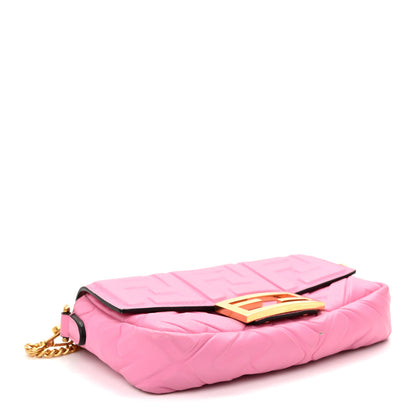 Fendi Nappa FF 1974 Embossed Mini Baguette Lollypop 4 of 13