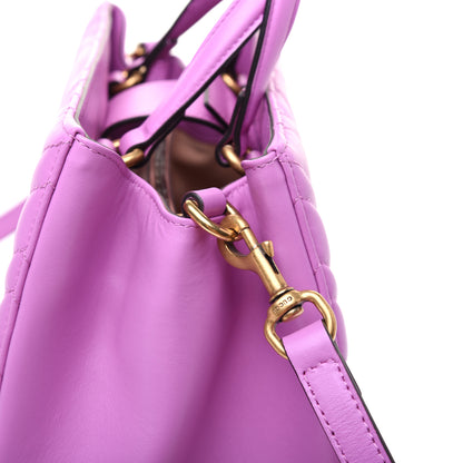 Gucci Calfskin Matelasse Small GG Marmont Tote Candy Mousse 14 of 15