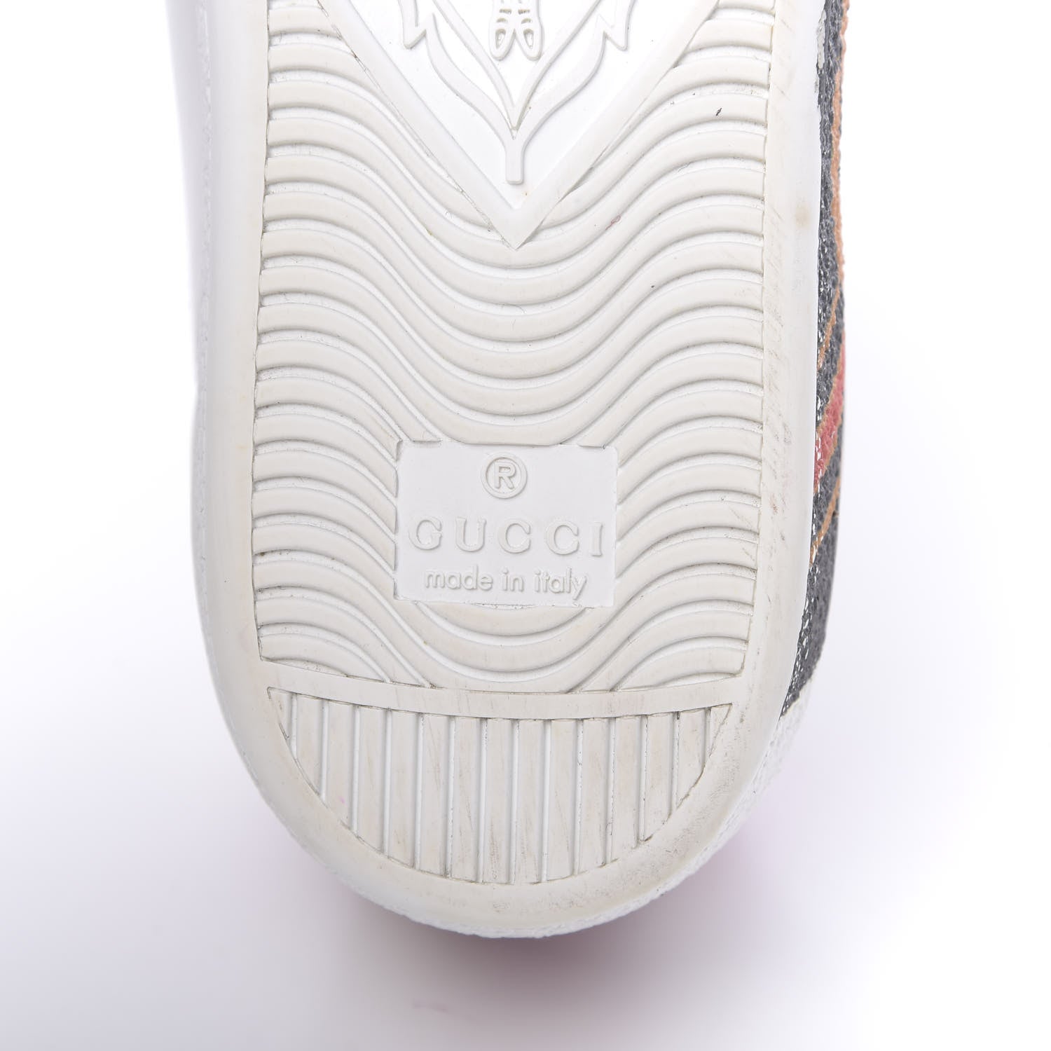 Gucci Miro Soft Calfskin Interlocking G Womens New Ace Sneakers 36 White Red Flame Green 9 of 11