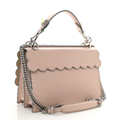 Fendi Vitello Liberty Scalloped Studded Kan I Shoulder Bag Plaster 3 of 9