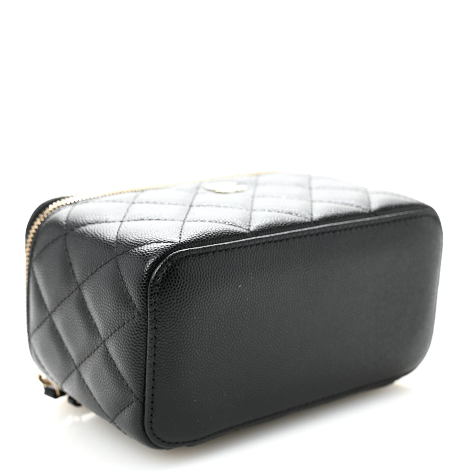 Chanel Caviar Quilted Small Vanity Case With Chain Black 4 of 11