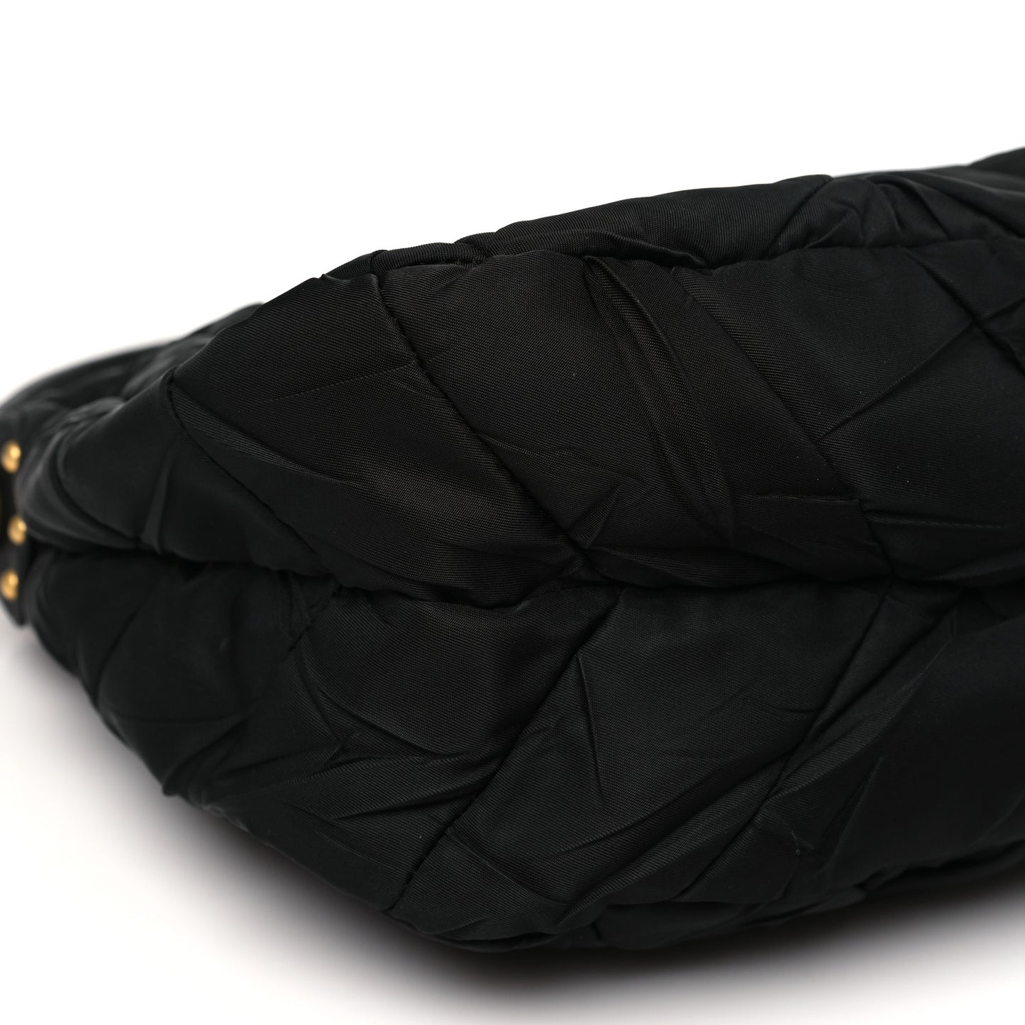 Tessuto Nylon Quilted Hobo Black
