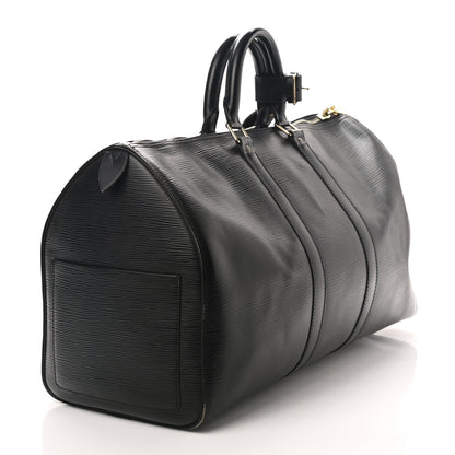 Louis Vuitton Epi Keepall 45 Black 2 of 13