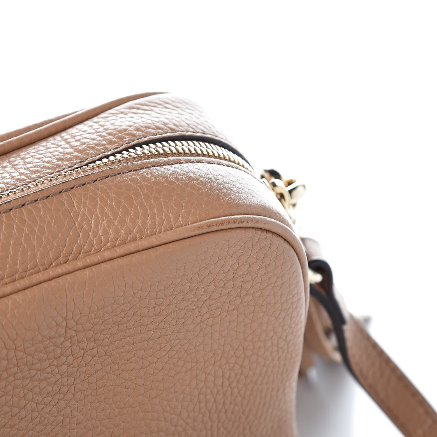 Gucci Pebbled Calfskin Small Soho Disco Bag Rose Beige 8 of 9