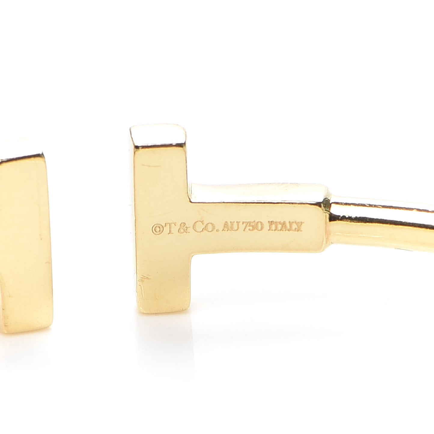 18K Yellow Gold T Wire Bracelet