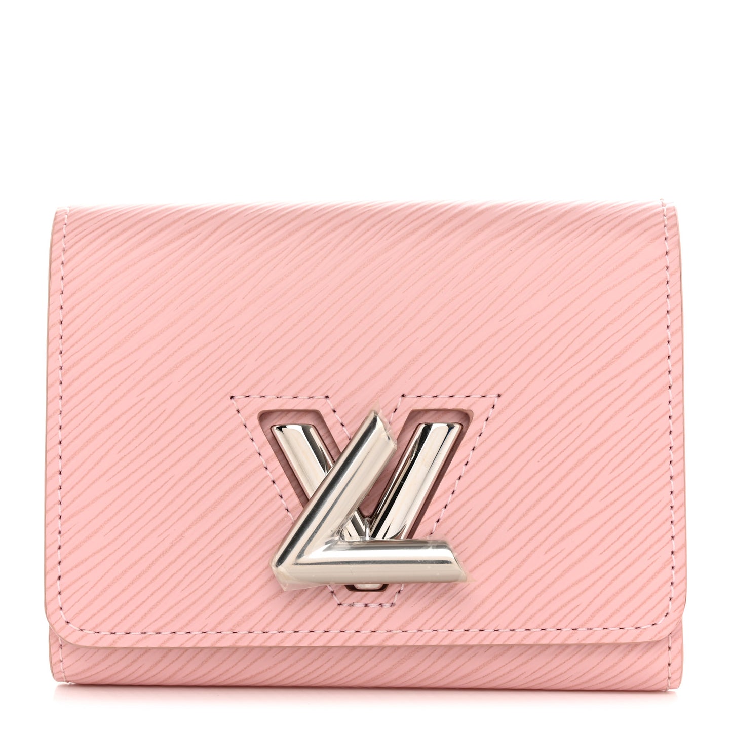 Epi Twist Compact Wallet Rose Ballerine