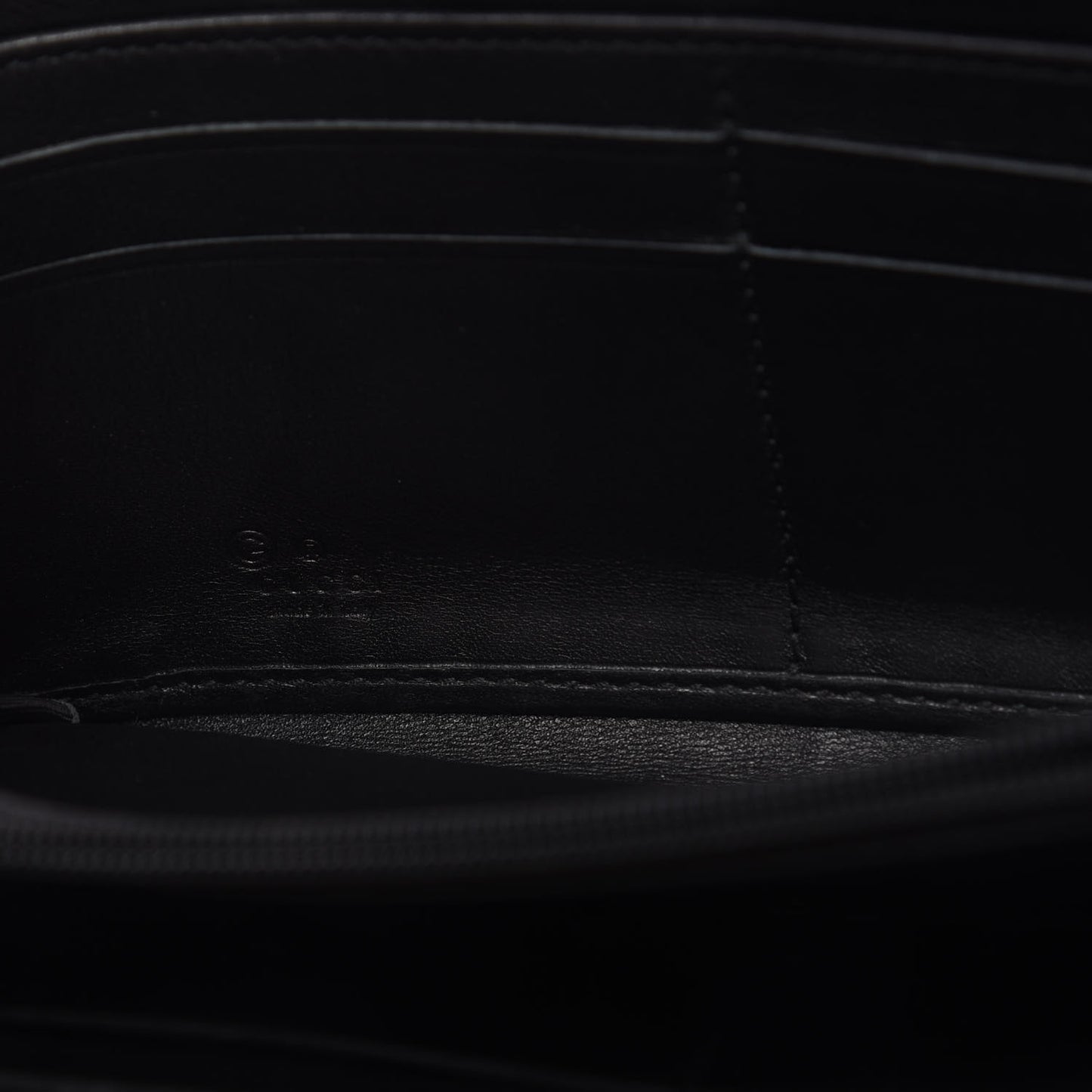 Guccissima Vitello Tender Zip Around Wallet Black