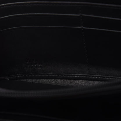 Gucci Guccissima Vitello Tender Zip Around Wallet Black 9 of 11
