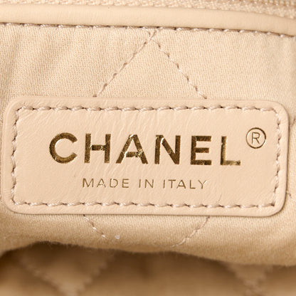 Chanel Shiny Calfskin Quilted Chanel 22 Backpack White 6 of 10