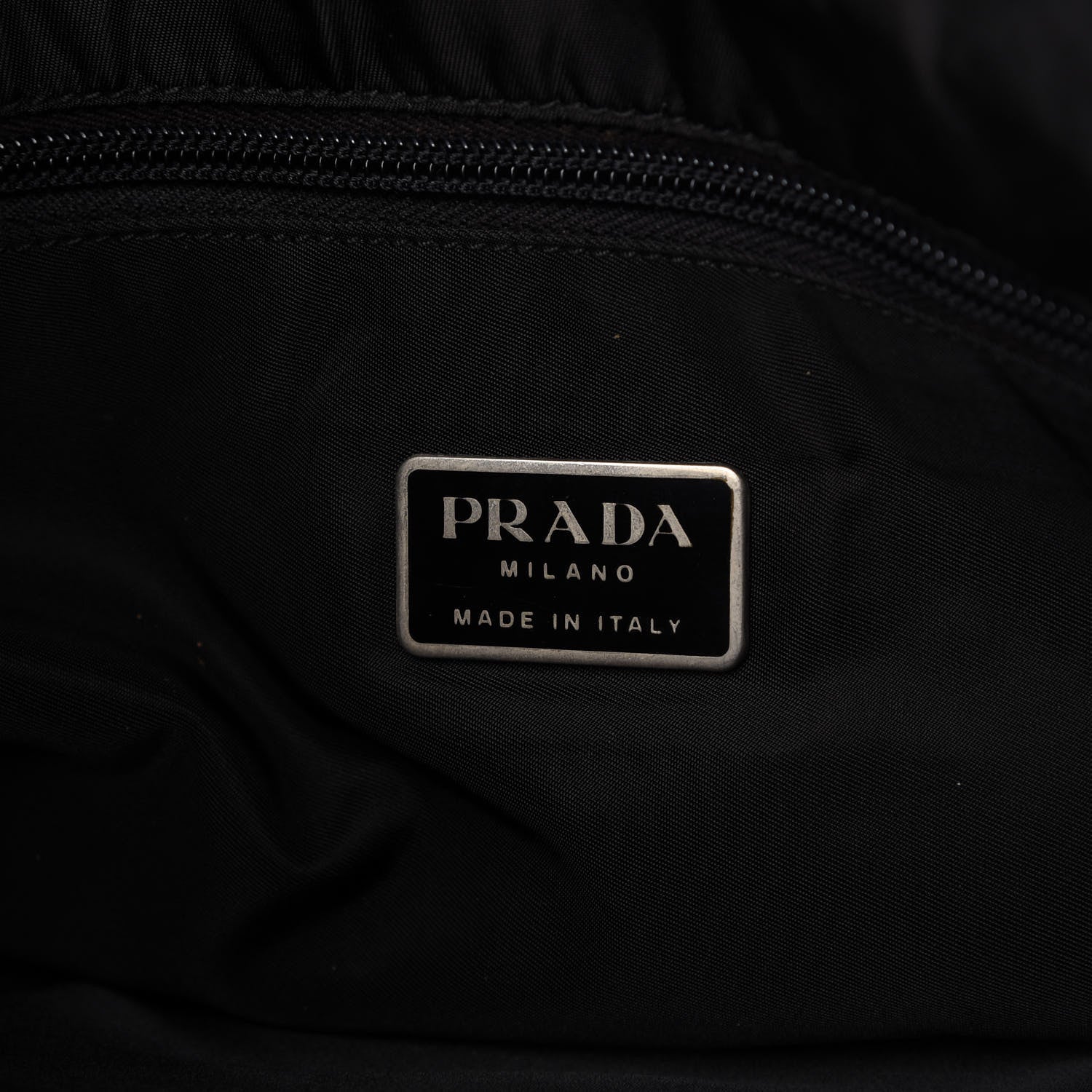 Prada Nylon Flat Messenger Bag Black 8 of 9