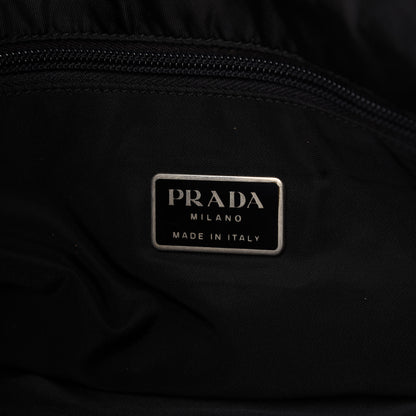 Prada Nylon Flat Messenger Bag Black 8 of 9