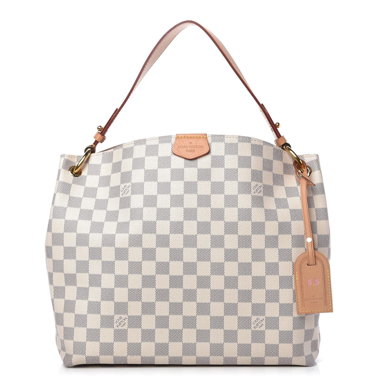 Louis Vuitton Damier Azur Graceful PM Rose Ballerine 1 of 11