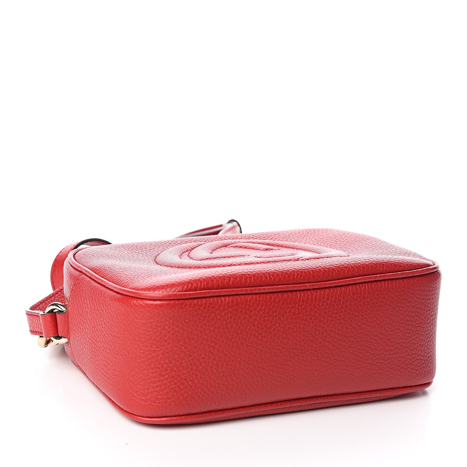 Gucci Pebbled Calfskin Small Soho Disco Bag Tabasco Red 4 of 10