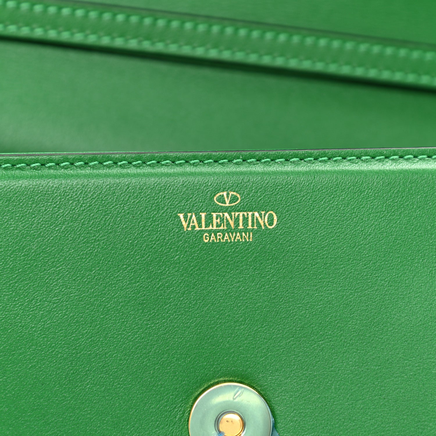Valentino Garavani Calfskin Vlogo Small Loco Shoulder Bag Gea Green 6 of 10