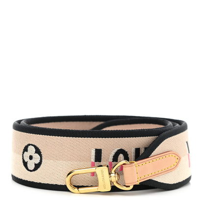 Louis Vuitton Jacquard Speedy Bandouliere 20 Shoulder Strap Black 1 of 4