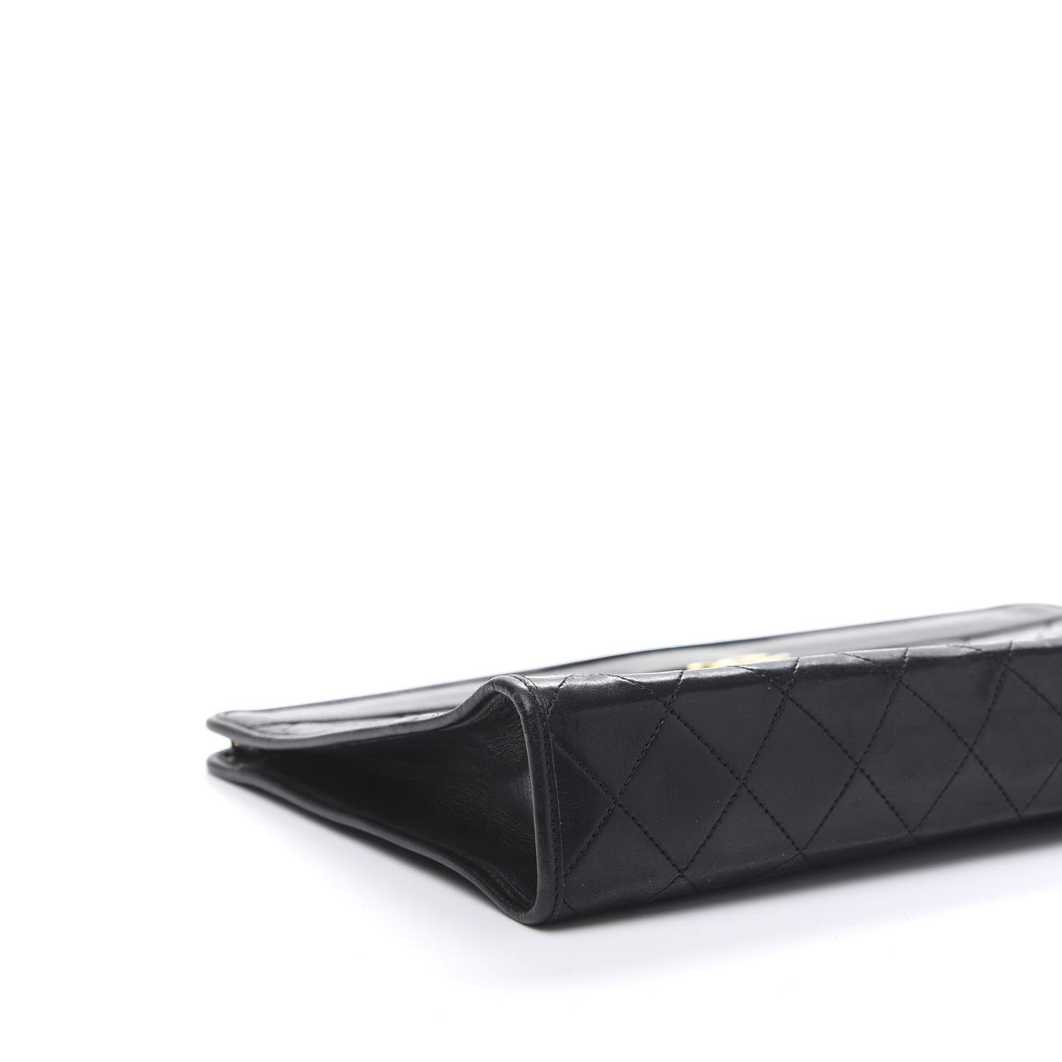 Chanel Lambskin Quilted CC Large Clutch Black 6 of 10