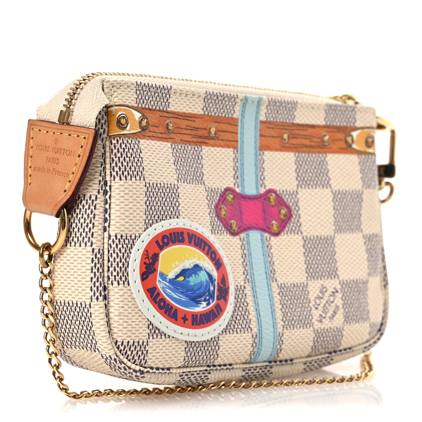 Damier Azur Summer Trunks Hawaii Mini Pochette Accessories