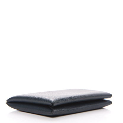 Hermes Evercolor Calvi Card Case Vert Cypress 3 of 7