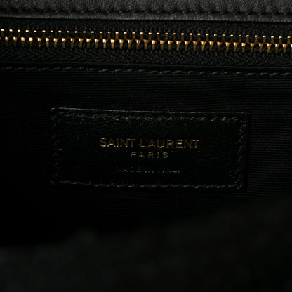 Saint Laurent Boucle Tweed Monogram Medium Niki Chain Satchel Black 5 of 7