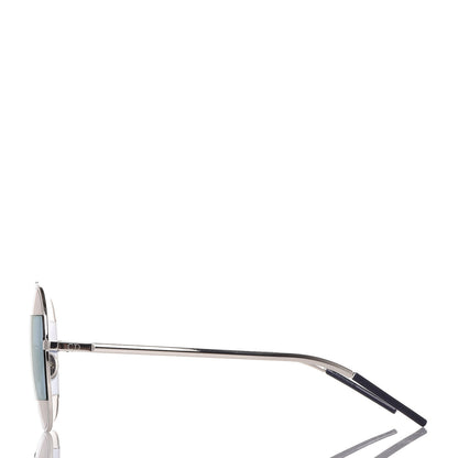 Christian Dior Split 1 Aviator Sunglasses Silver Blue 3 of 10