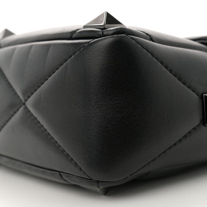 Valentino Garavani Nappa Monochrome Medium Roman Stud Shoulder Bag Black 9 of 9