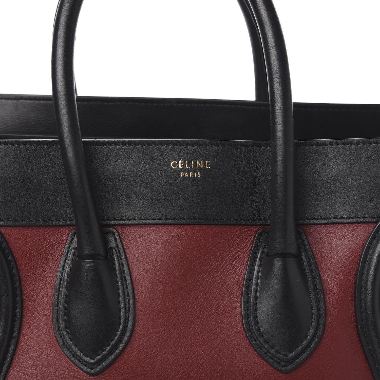 Celine Smooth Calfskin Suede Mini Tri-Color Luggage Rust 12 of 12
