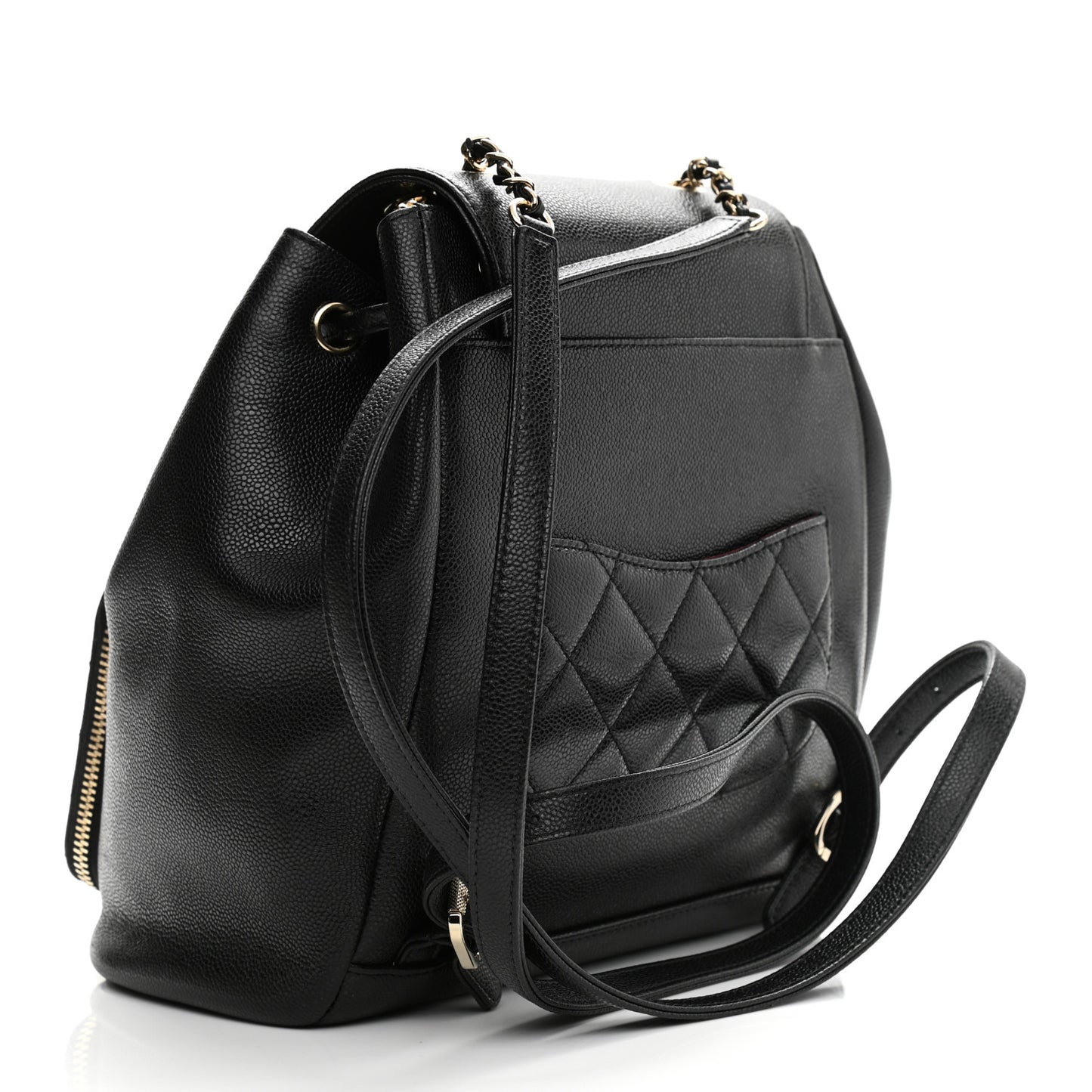 Caviar Quilted Business Affinity Backpack Black