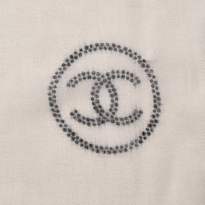 Chanel Cashmere No. 5 Scarf White 4 of 5