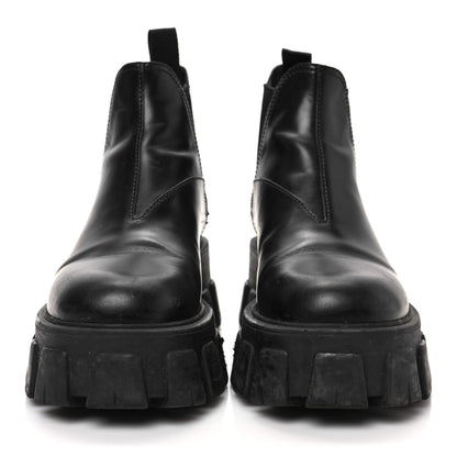 Prada Spazzolato Rois Monolith Chelsea 55mm Ankle Boots 36 Black 2 of 8