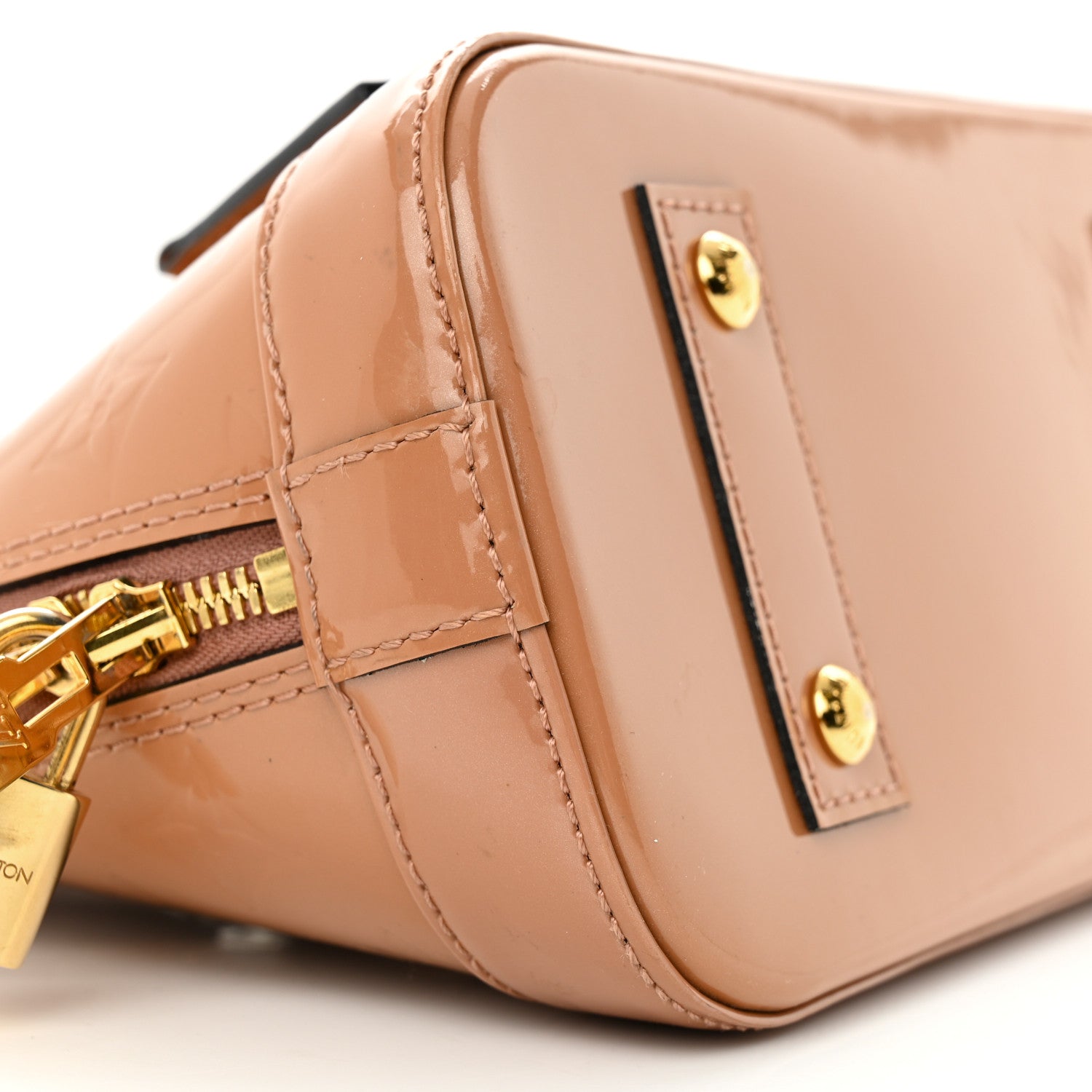 Louis Vuitton Vernis Alma BB Rose Velours 8 of 12