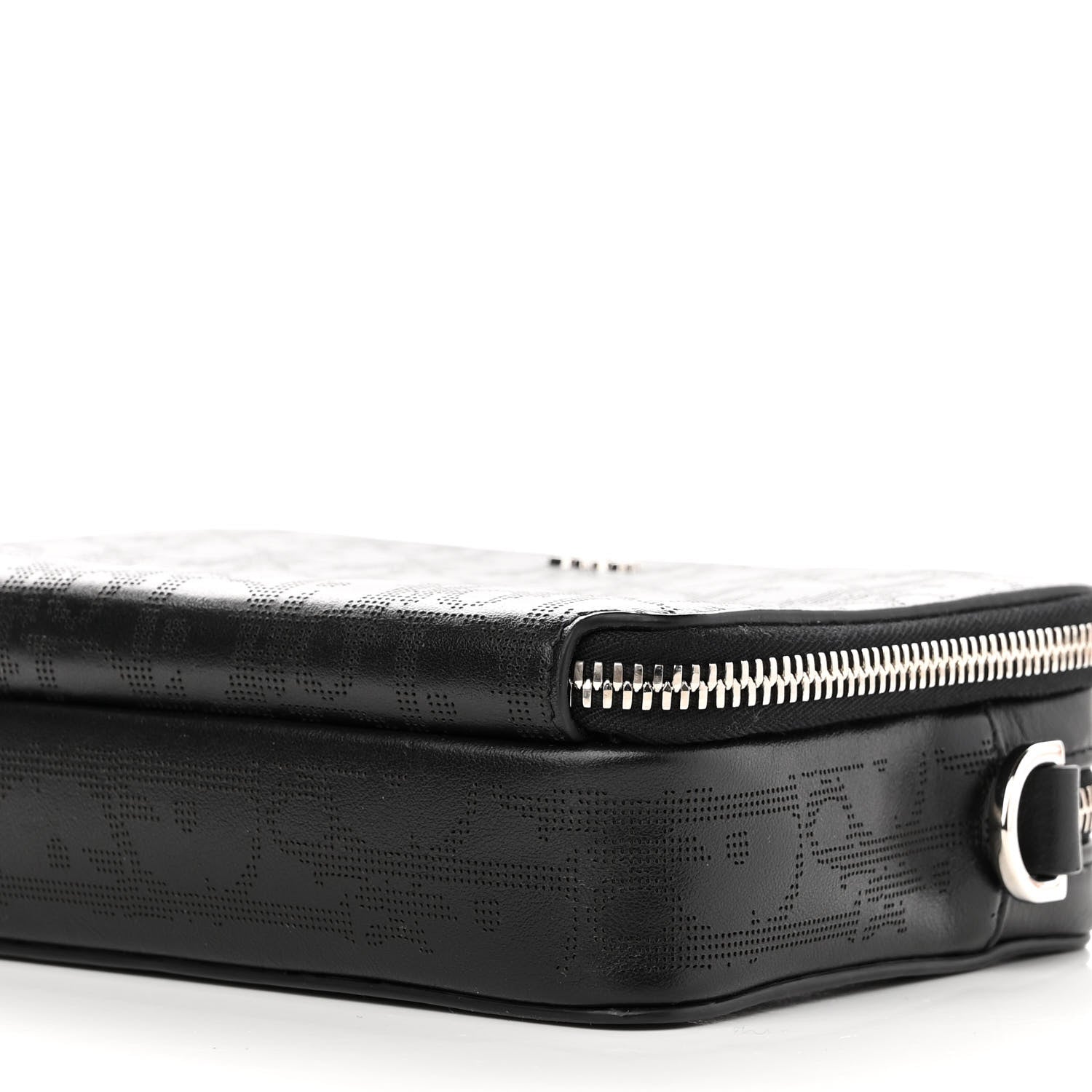 Christian Dior Calfskin Oblique Galaxy Perforated Messenger Black Multicolor 11 of 12