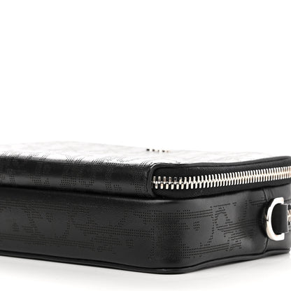 Christian Dior Calfskin Oblique Galaxy Perforated Messenger Black Multicolor 11 of 12