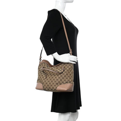 Gucci Monogram Medium Bree Foldover Tote Beige Soft Pink 2 of 18