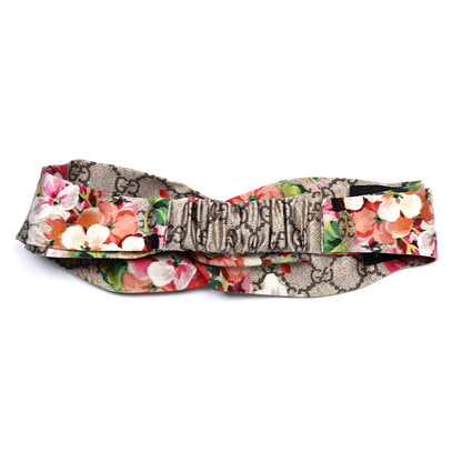 Gucci Silk Monogram Blooms Print Headband Antique Rose 4 of 6