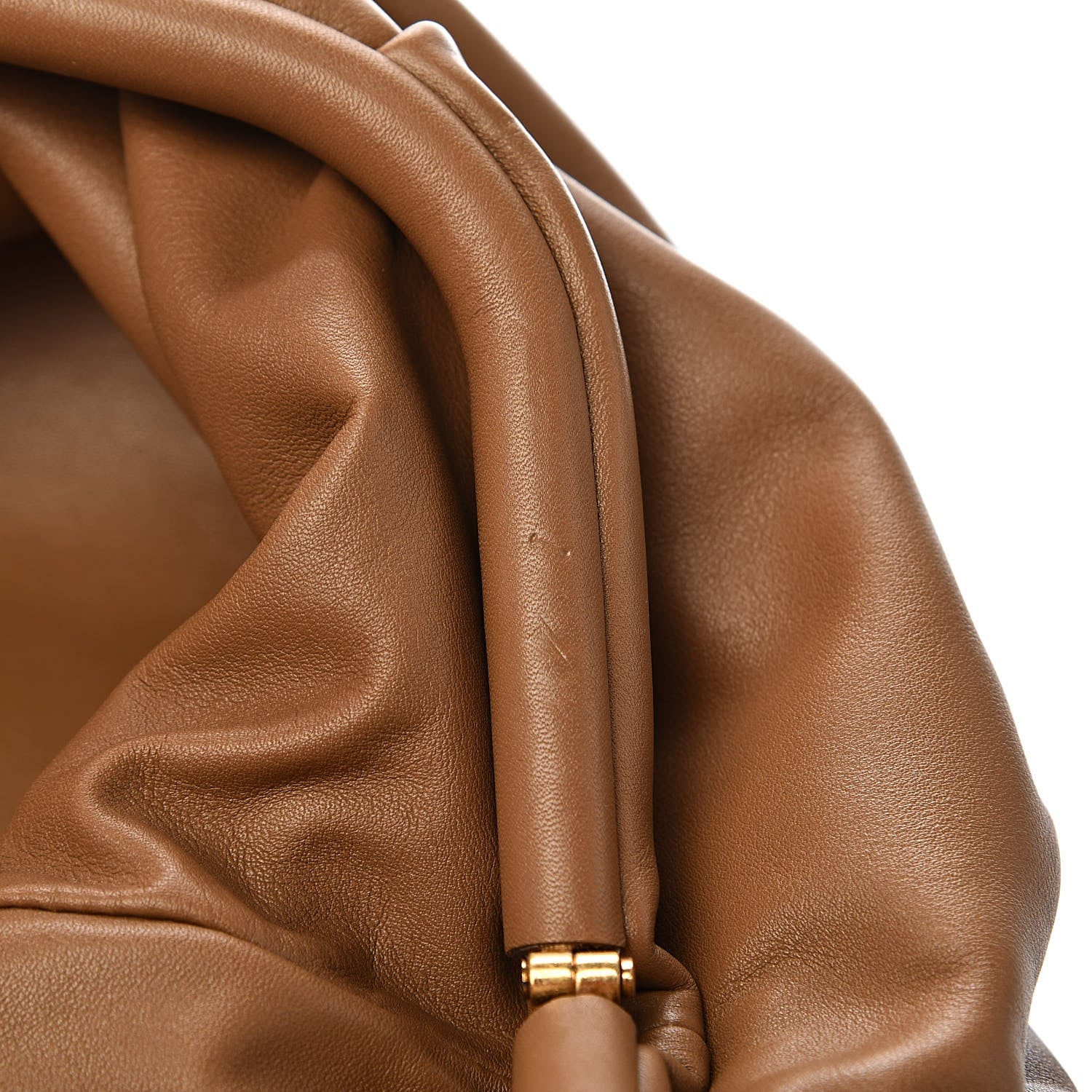 Bottega Veneta Smooth Butter Calf The Pouch Oversized Clutch Cammello 11 of 14