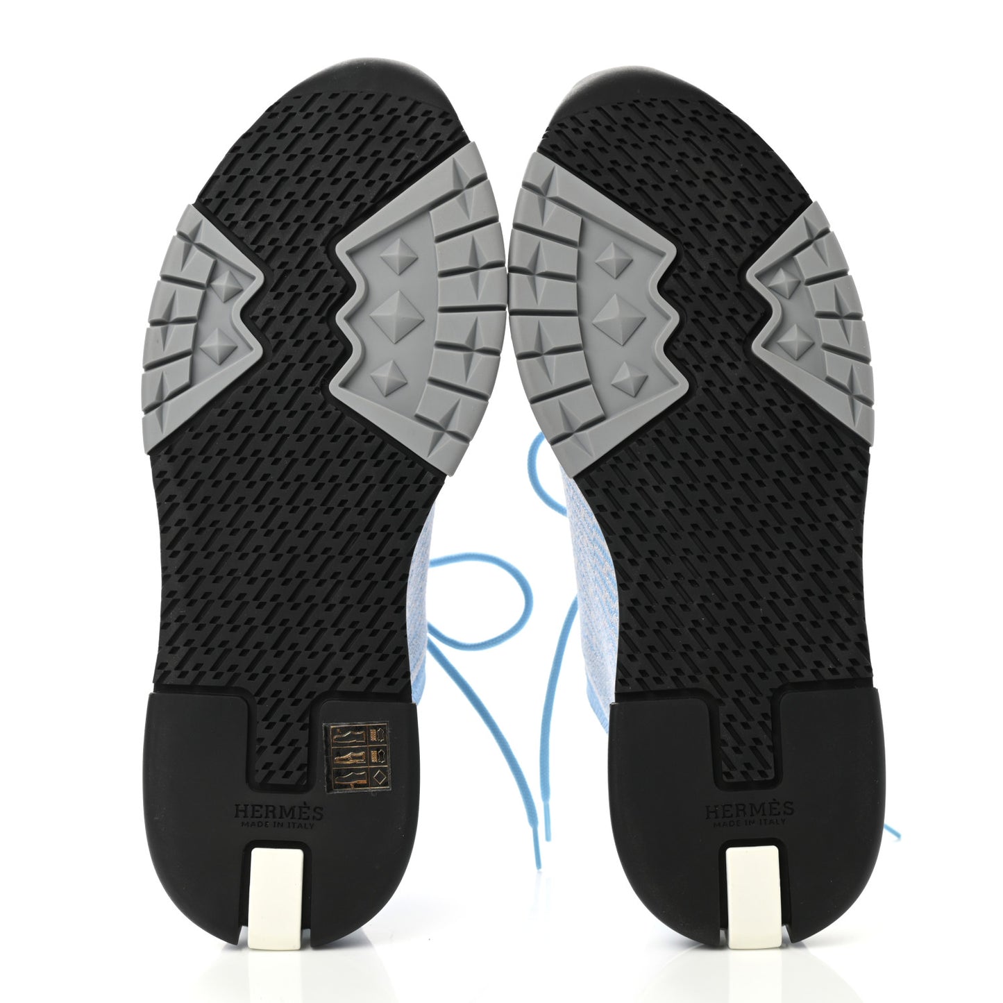 Goatskin Bi-Color Womens Addict Sneakers 38 Argent Bleu Faience