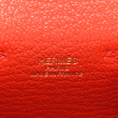 Hermes Tadelakt Chevre Mysore Kelly Quelle Idole Bag Charm Capucine Jaune De Naples Vert Vertigo Zanzibar 4 of 4