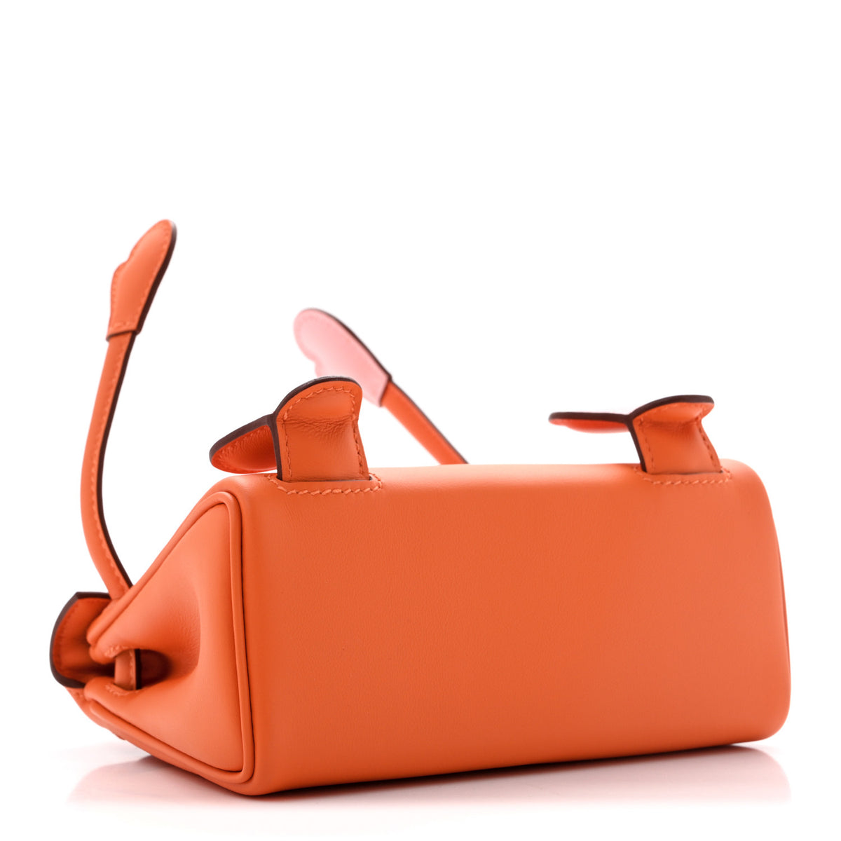 Hermes Swift Quelle Idole Kelly Doll Handbag Orange Rose Sakura 4 of 10