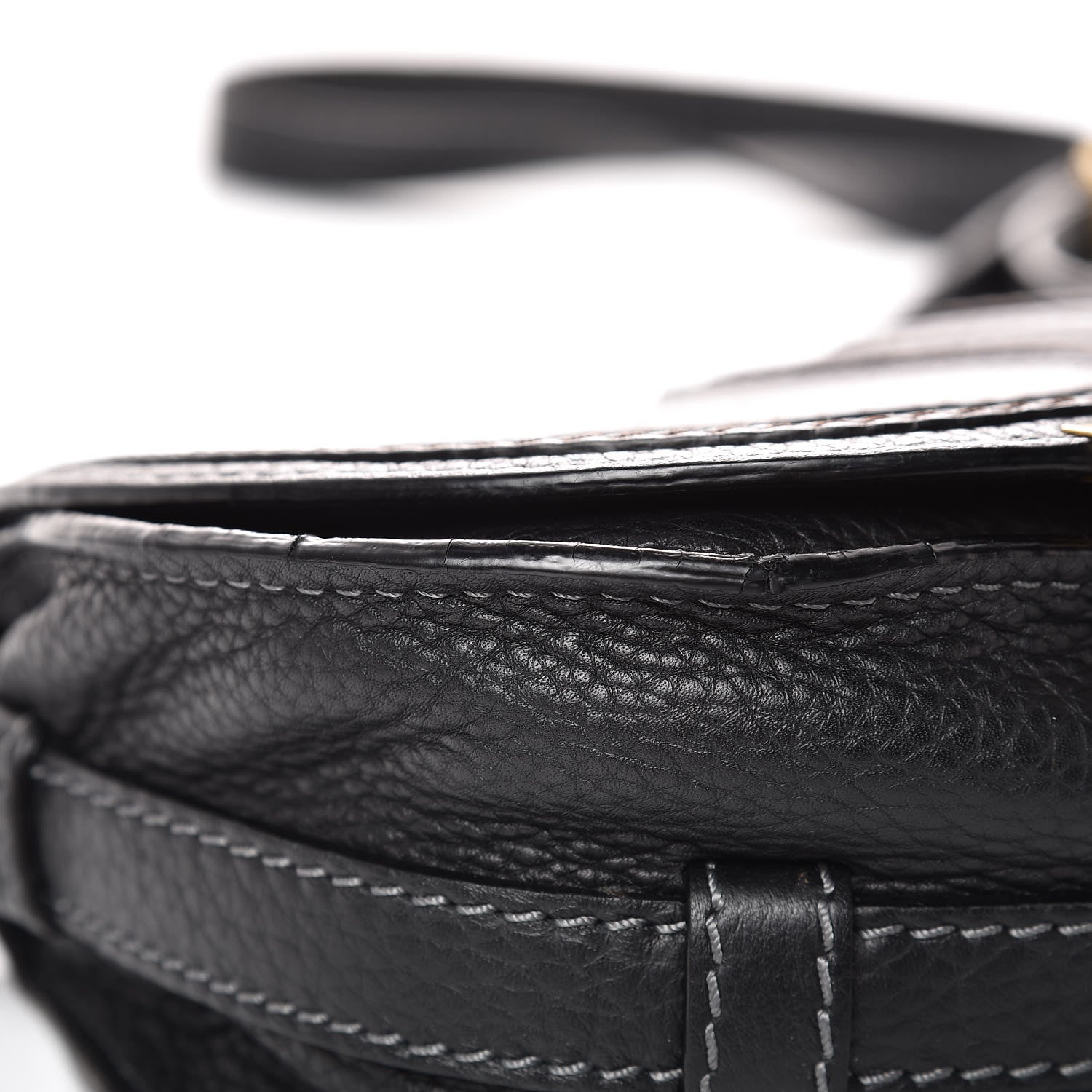 Chloe Calfskin Mini Marcie Round Crossbody Bag Black 7 of 12
