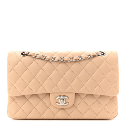 Chanel Lambskin Quilted Medium Double Flap Beige 2 of 27