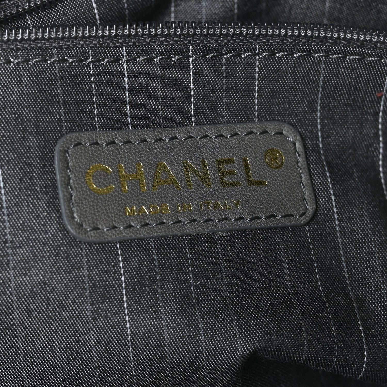 Chanel Patent Embroidered Clutch With Chain Black Gold 6 of 9