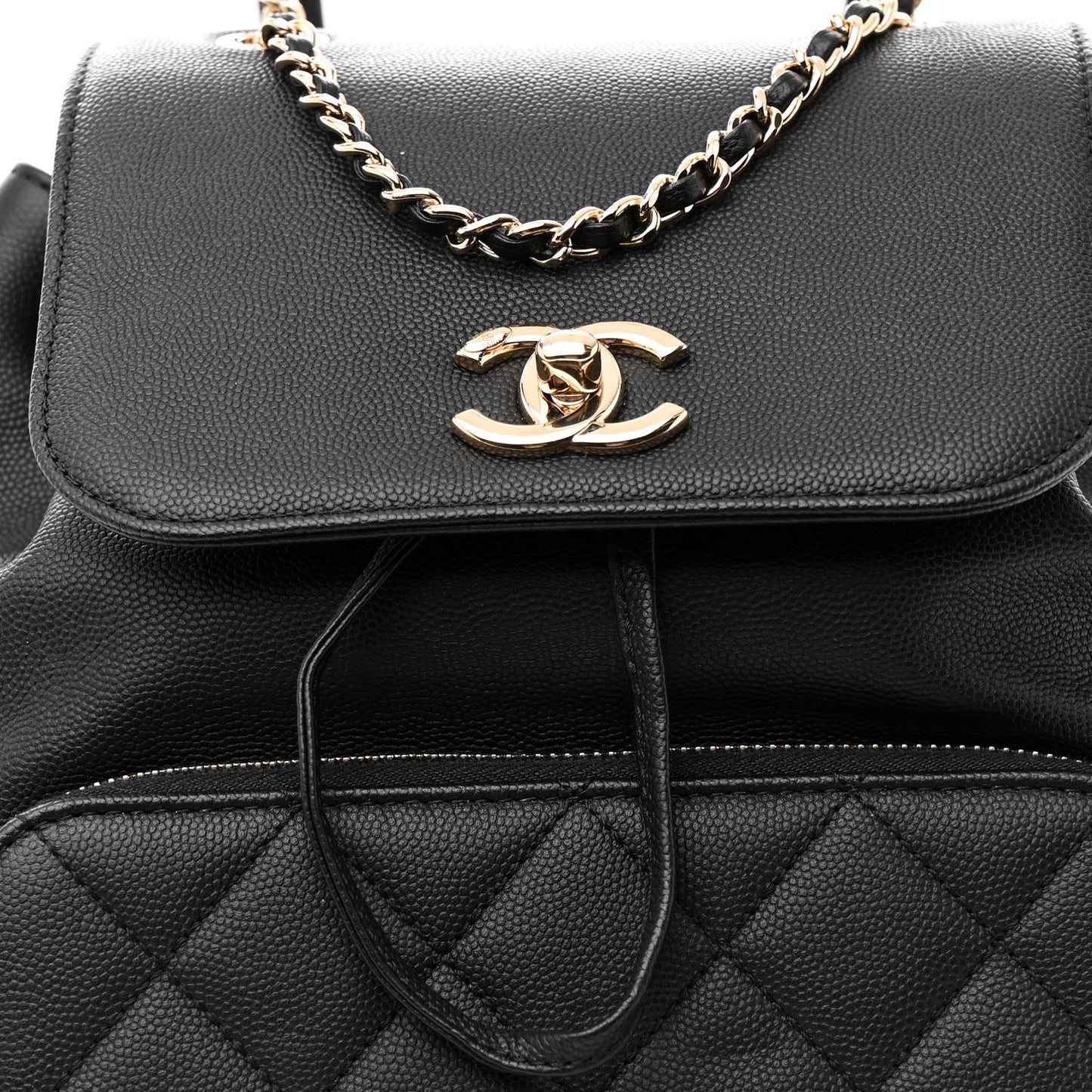 Caviar Quilted Business Affinity Backpack Black